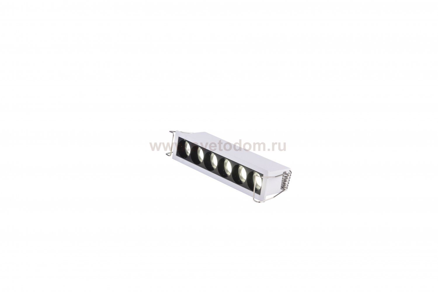 ST762.532.07 Св-к встр. белый LED 1*7W 3000K 550Lm Ra 24° IP20 L125xW30xH36 170-240VV Встраиваемые светильники