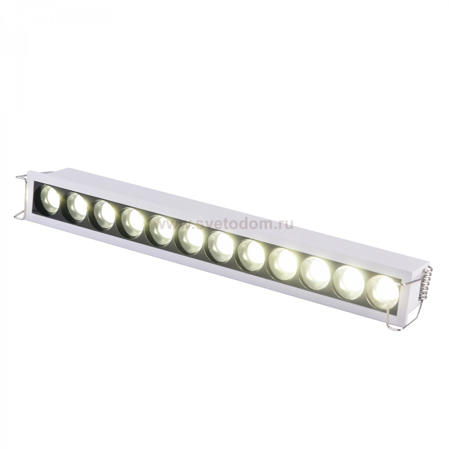 ST762.542.12 Св-к встр. белый LED 1*12W 4000K 1 200Lm Ra 24° IP20 L240xW30xH36 170-240VV Встраиваемые светильники