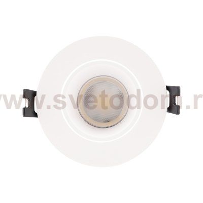 ST906.508.01_3 Светильник встраиваемый со сменным модулем ST-Luce белый/прозрачный LED 1*5W 4000K Встраиваемые светильники