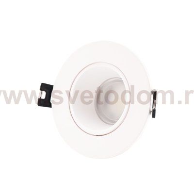 ST906.508.01_3 Светильник встраиваемый со сменным модулем ST-Luce белый/прозрачный LED 1*5W 4000K Встраиваемые светильники