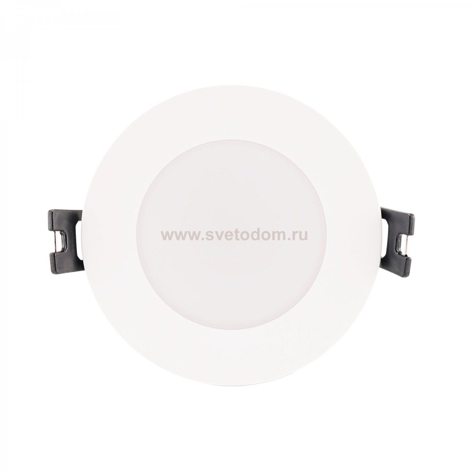 ST907.508.01_3 Светильник встраиваемый со сменным модулем ST-Luce белый/прозрачный LED 1*5W 4000K Встраиваемые светильники