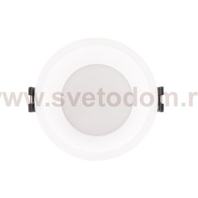 ST907.518.01_3 Светильник встраиваемый со сменным модулем ST-Luce белый/прозрачный LED 1*5W 4000K Встраиваемые светильники