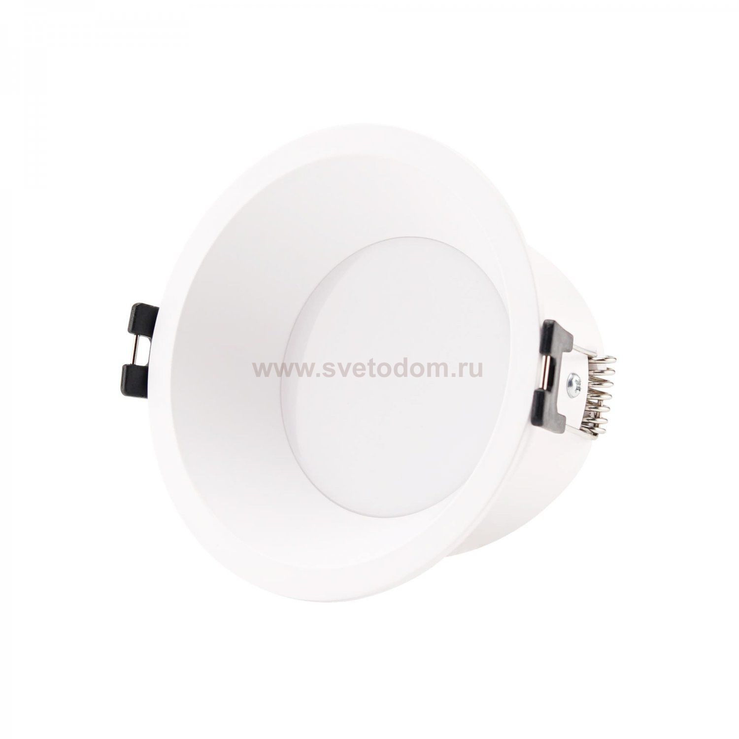 ST907.518.01_3 Светильник встраиваемый со сменным модулем ST-Luce белый/прозрачный LED 1*5W 4000K Встраиваемые светильники