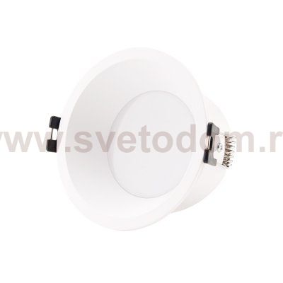 ST907.518.01_3 Светильник встраиваемый со сменным модулем ST-Luce белый/прозрачный LED 1*5W 4000K Встраиваемые светильники