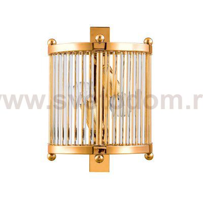 Светильник бра Crystal Lux TADEO AP2 GOLD/TRANSPARENTE (3031/402)