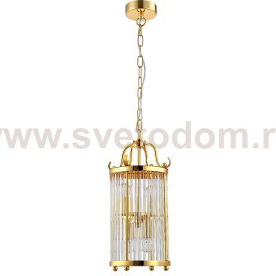 Светильник подвесной Crystal Lux TADEO SP4 D200 GOLD/TRANSPARENTE (3031/204)