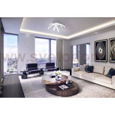 Люстра светодиодная черная TLAR3-51-07/B/4000К Лючера