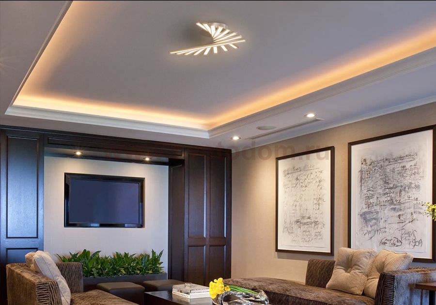 Люстра черная светодиодная TTLCI8-51-01/B/4000К Лючера