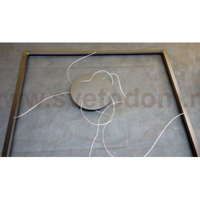 Люстра светодиодная черный квадрат 700*700мм TLCU1-70-01/B/4000К Лючера