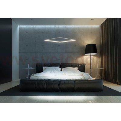 Люстра светодиодная серебристая TLCU1-70-01/S/4000К Лючера