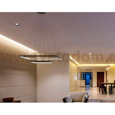 Люстра светодиодная черная TLCU2-52/70-01/B/3000К Лючера