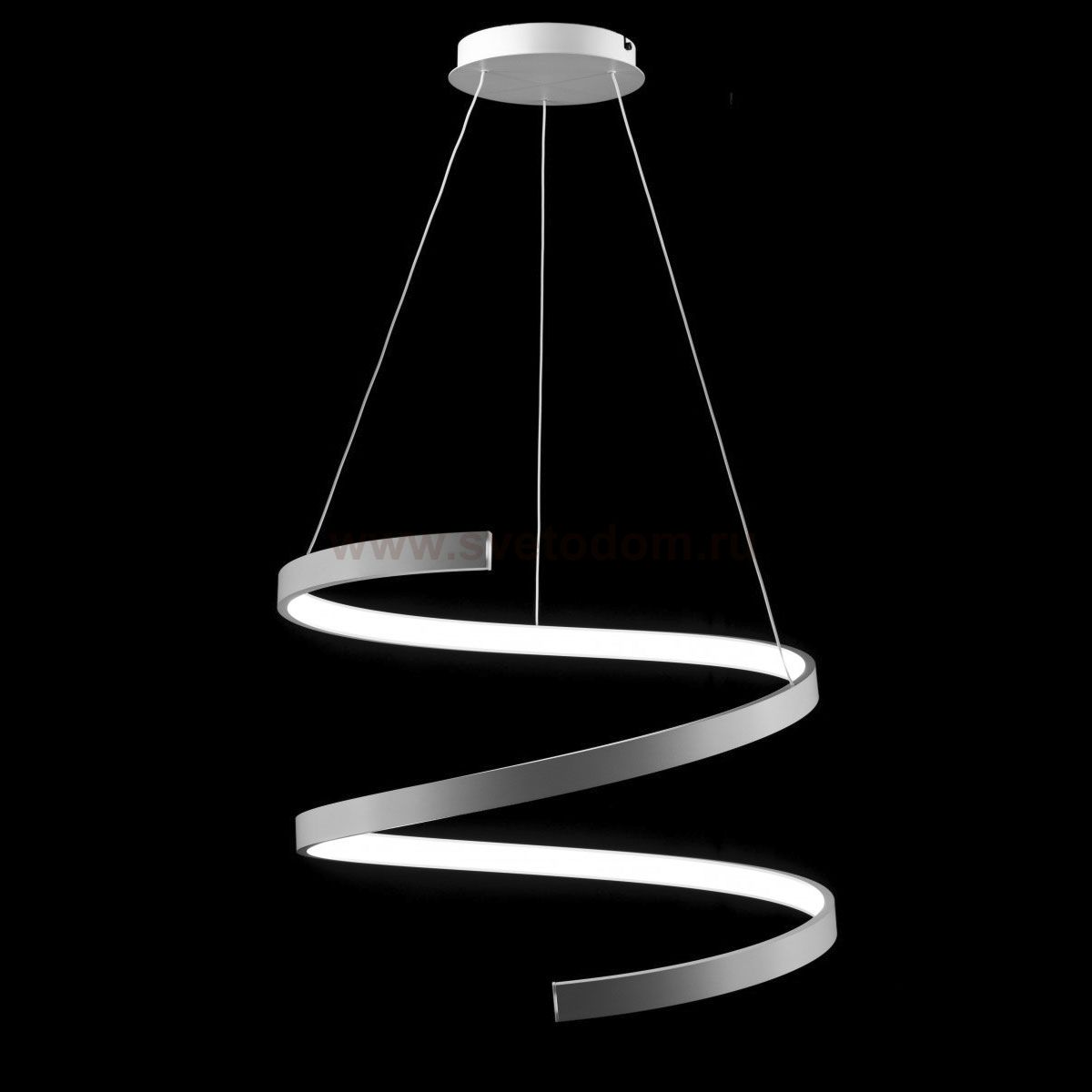 Люстра светодиодная серебристая TLES1-45-01/S/4000К Лючера