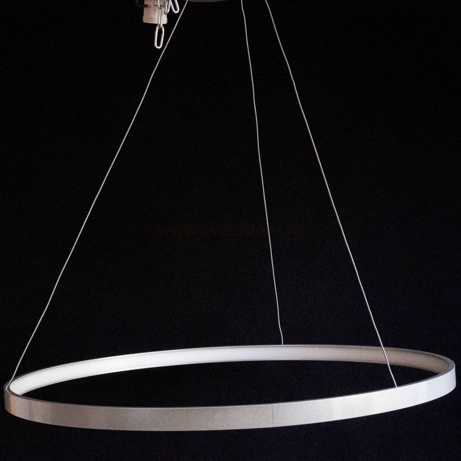 Люстра светодиодная серебристая TLRU1-70-01/S/4000К Лючера