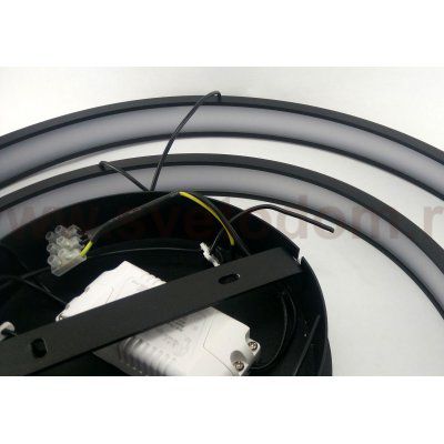 Люстра светодиодная черная TLRU3-50/60/70-01/B/4000К Лючера