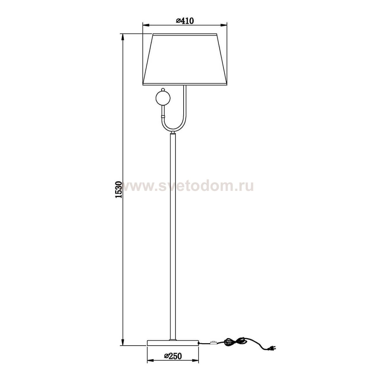 Торшер Vele Luce Fabio VL1933F01