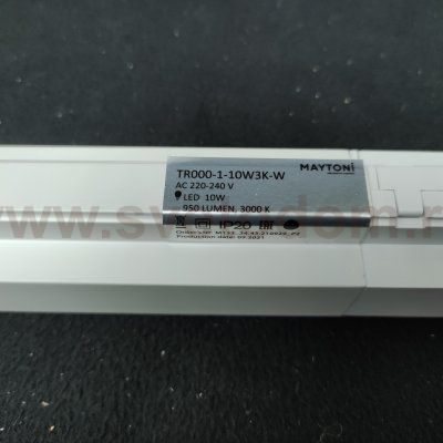 Трековый светильник для шинопровода 10W 3000K Maytoni TR000-1-10W3K-W BASIS