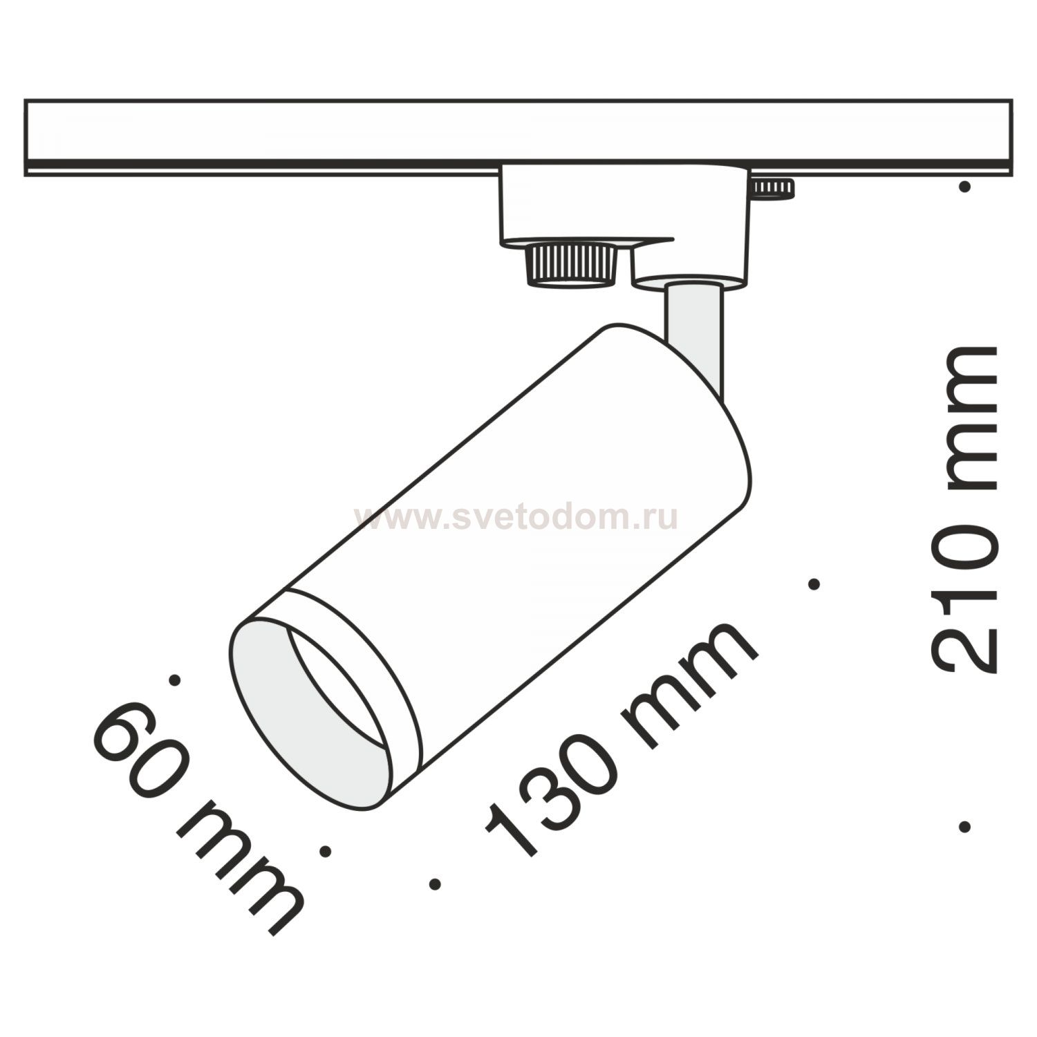 Трековый светильник Maytoni TR004-1-GU10-GF Focus