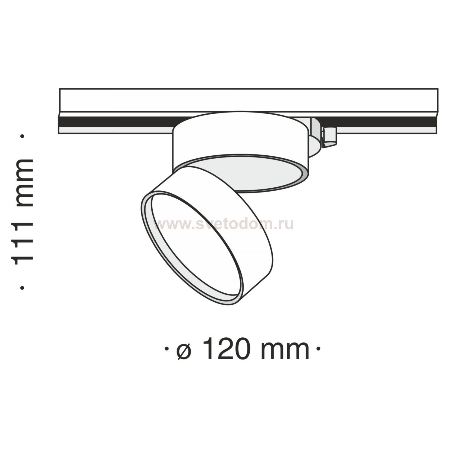 Трековый светильник Maytoni TR007-1-18W3K-W4K ONDA