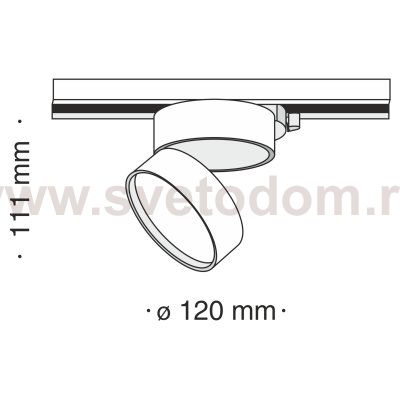 Трековый светильник Maytoni TR007-1-18W3K-W4K ONDA