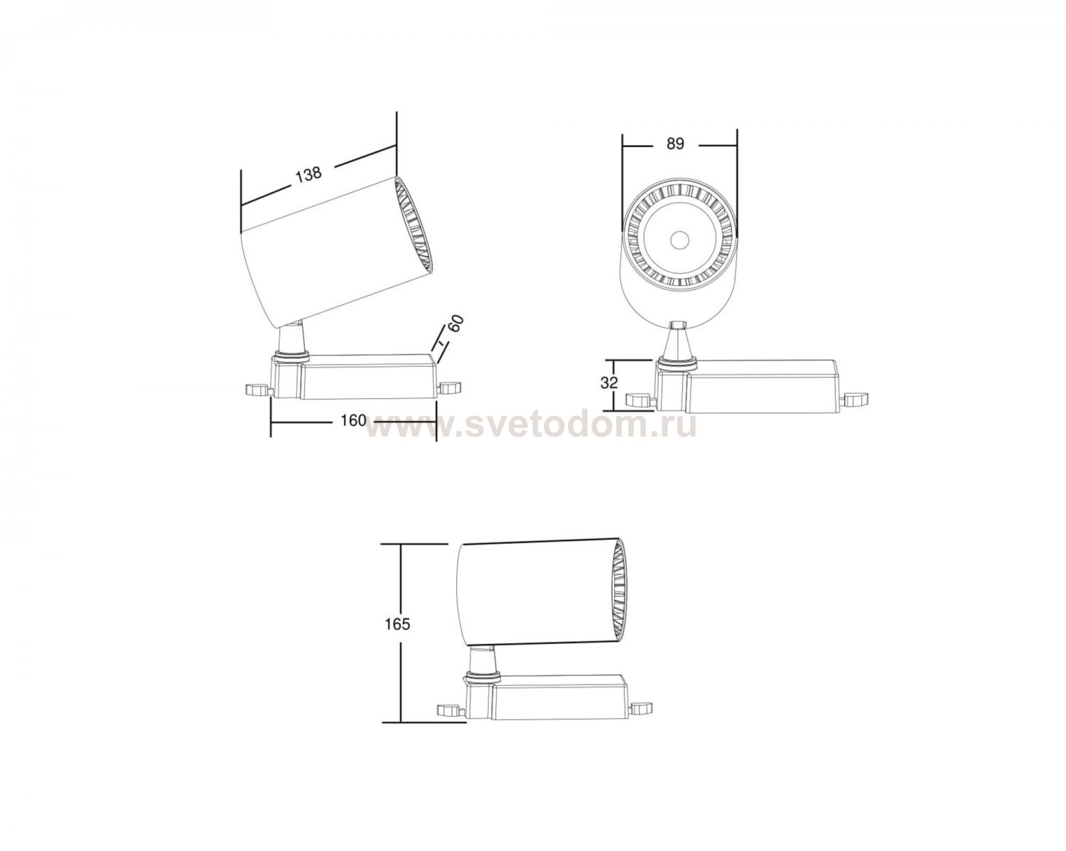 Трековый светильник Maytoni Maytoni TR029-3-20W4K-W Vuoro