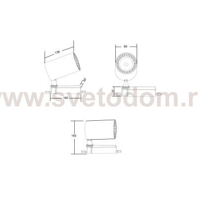 Трековый светильник Maytoni Maytoni TR029-3-20W4K-W Vuoro