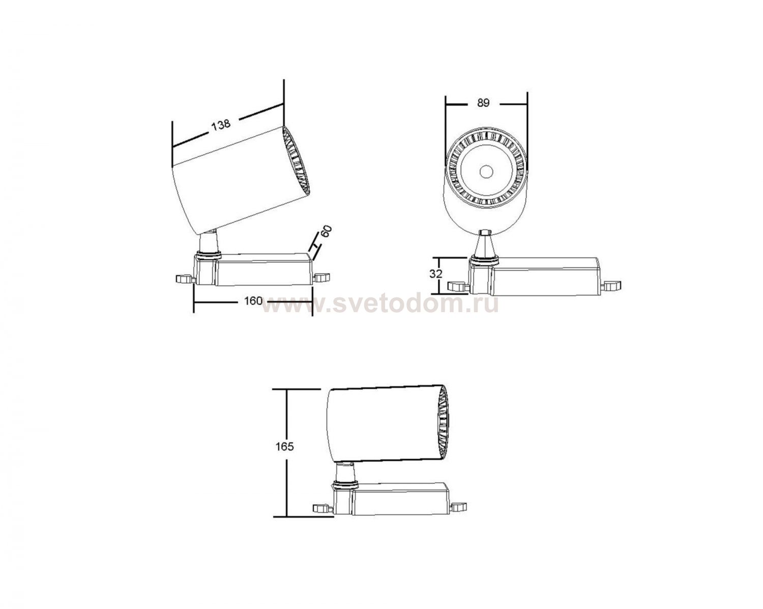 Трековый светильник Maytoni Maytoni TR029-3-30W4K-W Vuoro