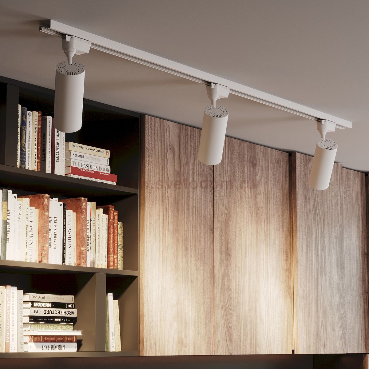 Светильник трековый Gauss цилиндр 20W 1650lm 4000K 180-240V IP20 65*210мм белый угол 24? LED (TR068)