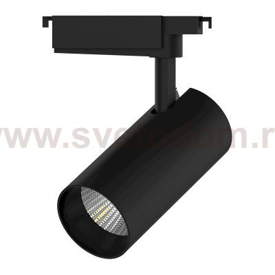 Светильник трековый Gauss цилиндр 32W 2750lm 4000K 180-240V IP20 75*220мм черный угол 24? LED (TR073)