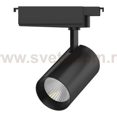 Светильник трековый Gauss цилиндр 42W 3650lm 4000K 180-240V IP20 90*240мм черный угол 24? LED (TR074)