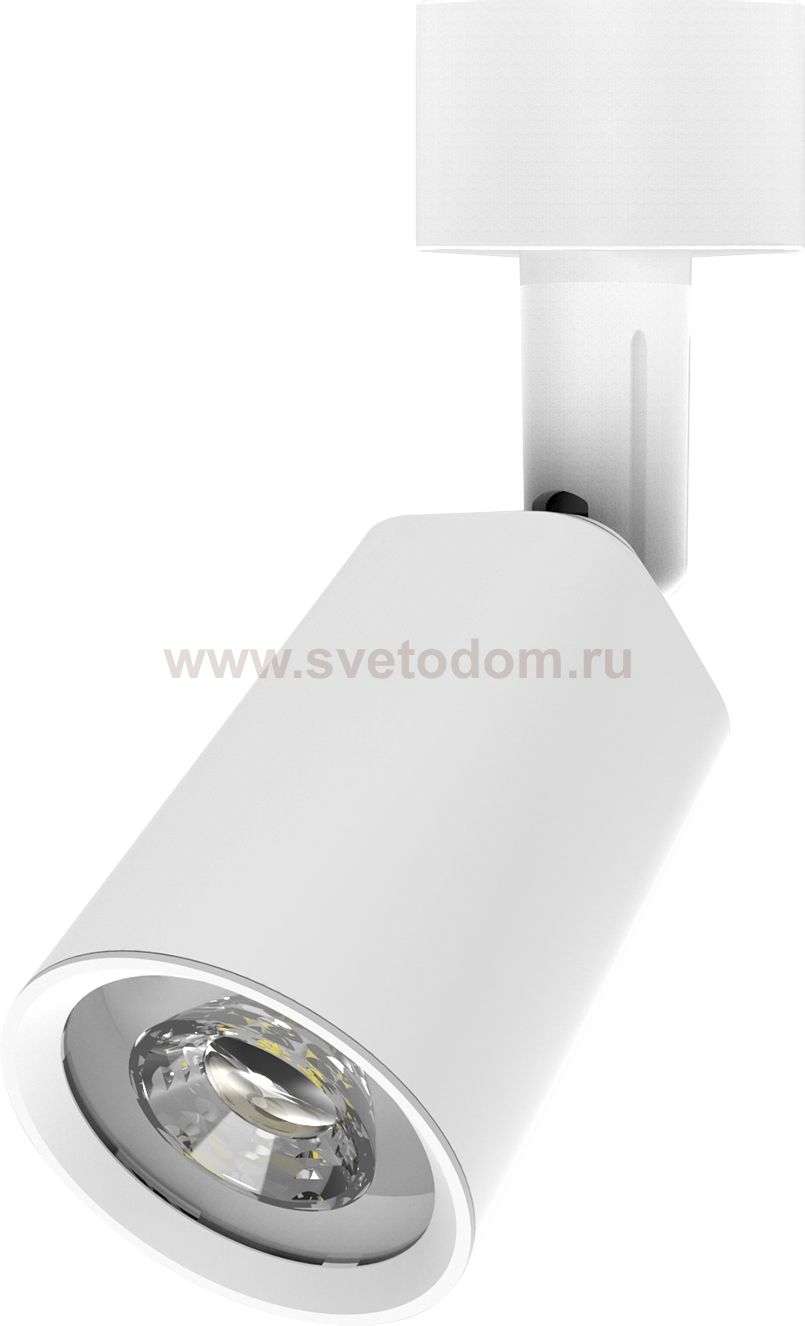 Светильник трековый Gauss цилиндр 8W 600lm 4000K 180-220V IP20 59*164мм белый линза 50? LED (TR089)