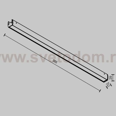 Трековый светильник Maytoni TR161-1-25W3K-B Basis