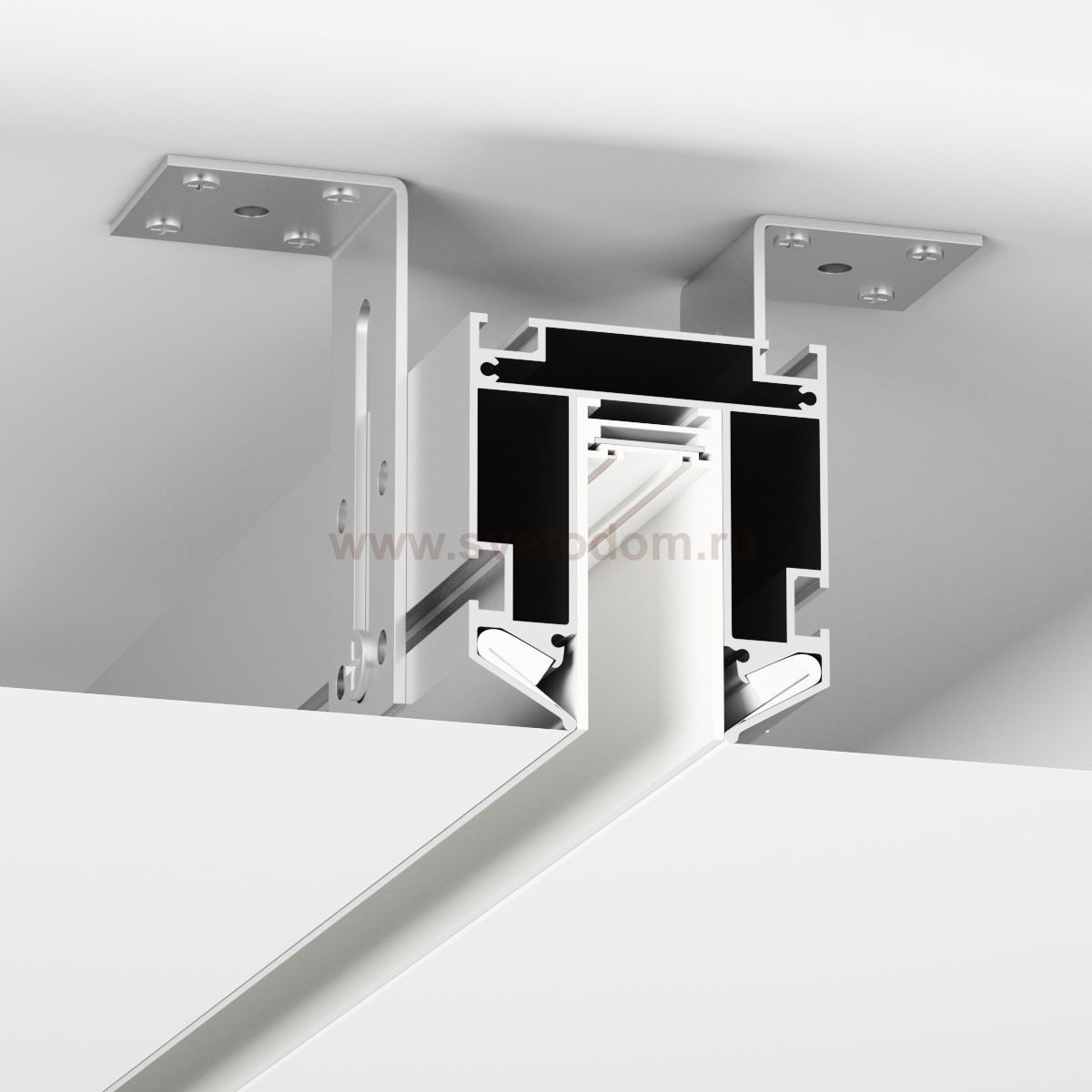 Закладной профиль SMART для натяжного потолка 2м Denkirs TR3040-AL