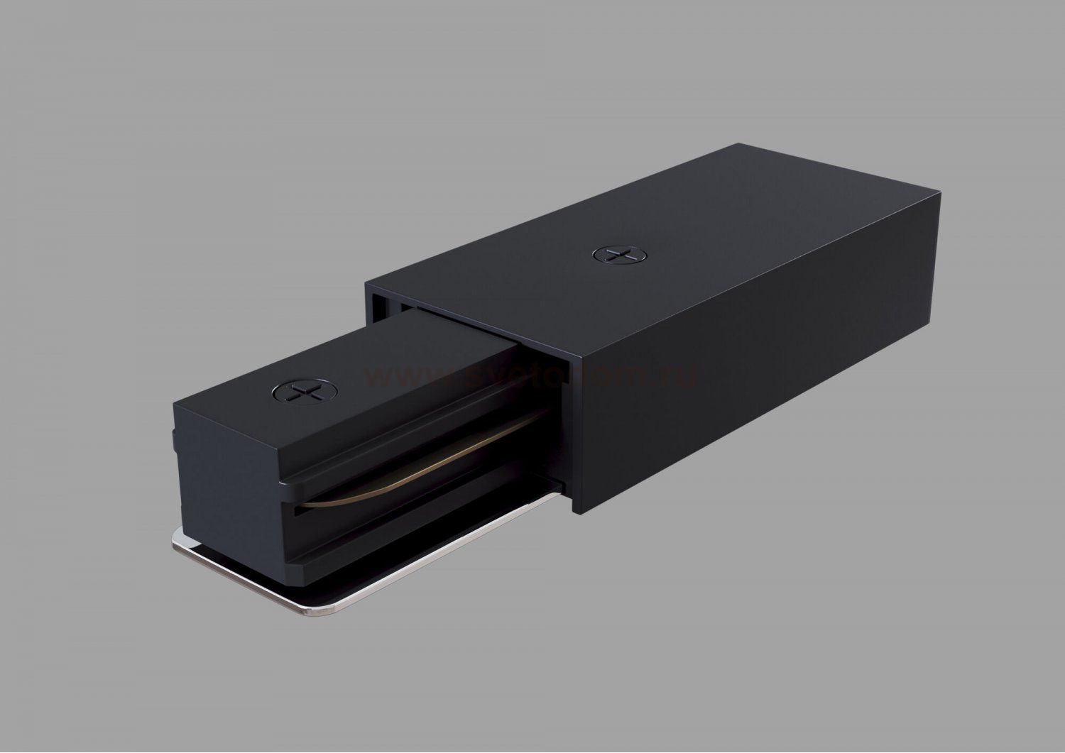 Коннектор-токопровод трека черный Maytoni TRA001B-11B