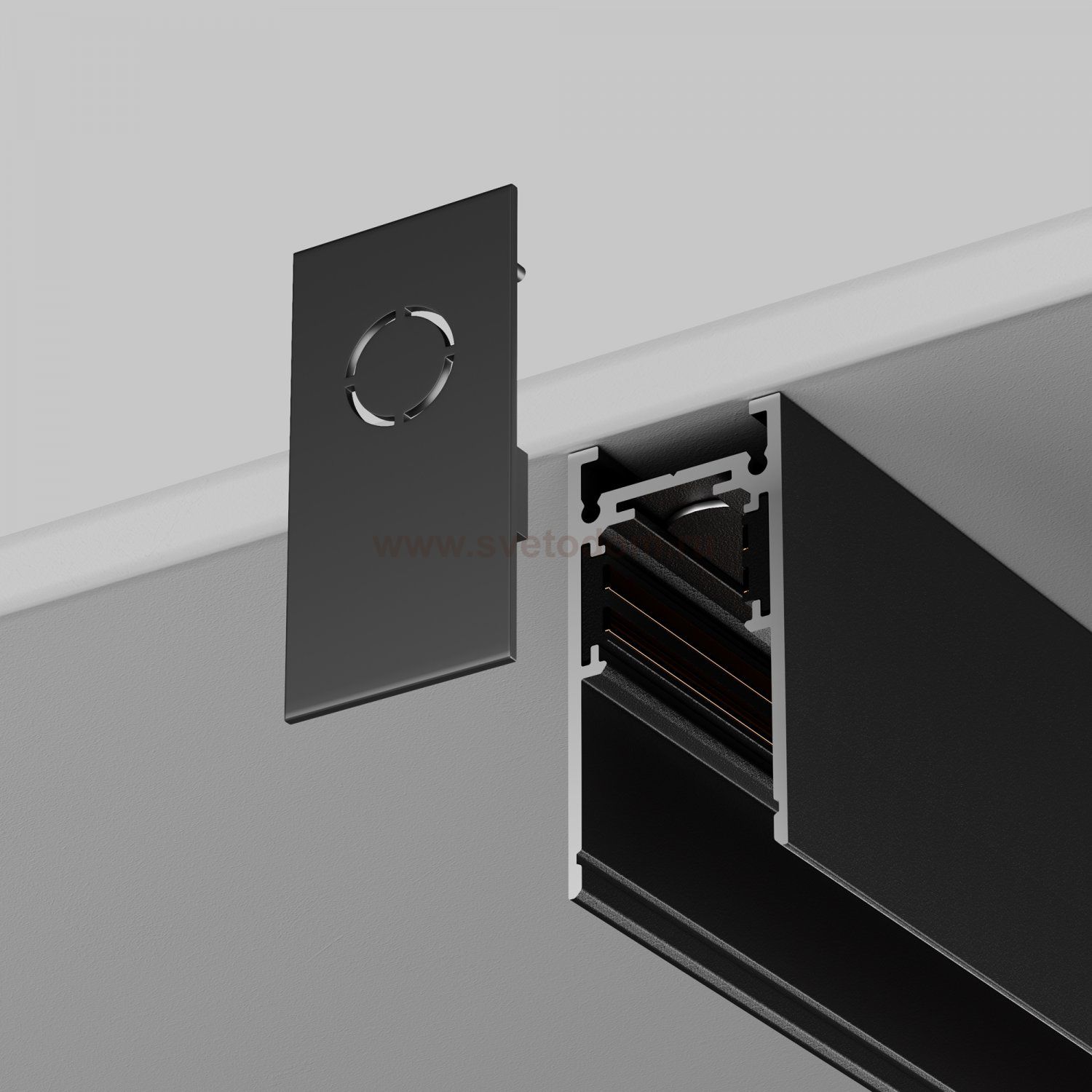 Комплектующие для накладной трековой системы Maytoni TRA034EC-41B Accessories for tracks Exility