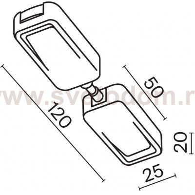 Комплектующие для встраиваемой трековой системы Maytoni TRA084C-B-12 Accessories for tracks Radity