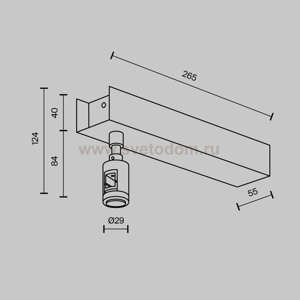 Комплектующие для трековой системы Maytoni TRA156C-BB1-B Accessories for tracks Flarity