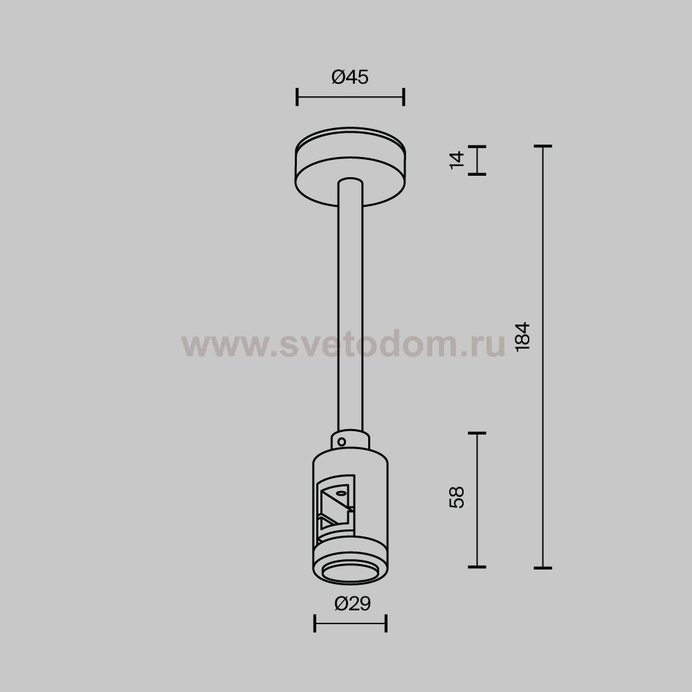 Комплектующие для трековой системы Maytoni TRA156C-SL1-B Accessories for tracks Flarity