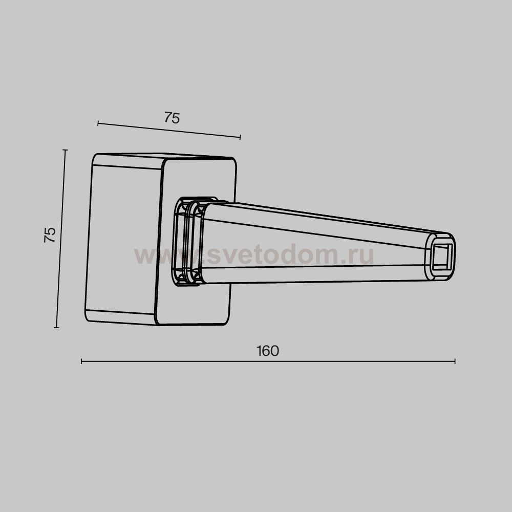Комплектующие для трековой системы Maytoni TRA160BC-B Accessories for tracks Elasity