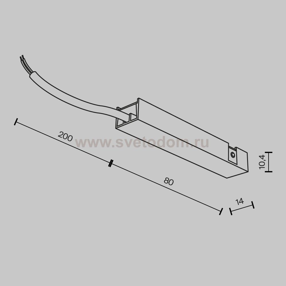 Комплектующие для трековой системы Maytoni TRA172B-1B Accessories for tracks Basity