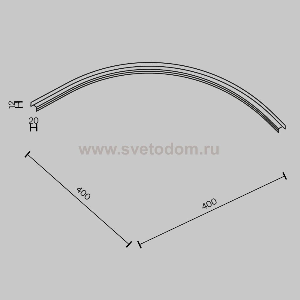 Комплектующие для трековой системы Maytoni TRA172CL-R300-11B Accessories for tracks Basity