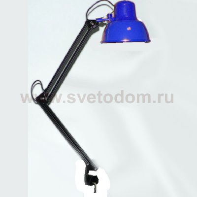 Настольная лампа со трубциной Трансвит Бета-К 60W Е27 синий