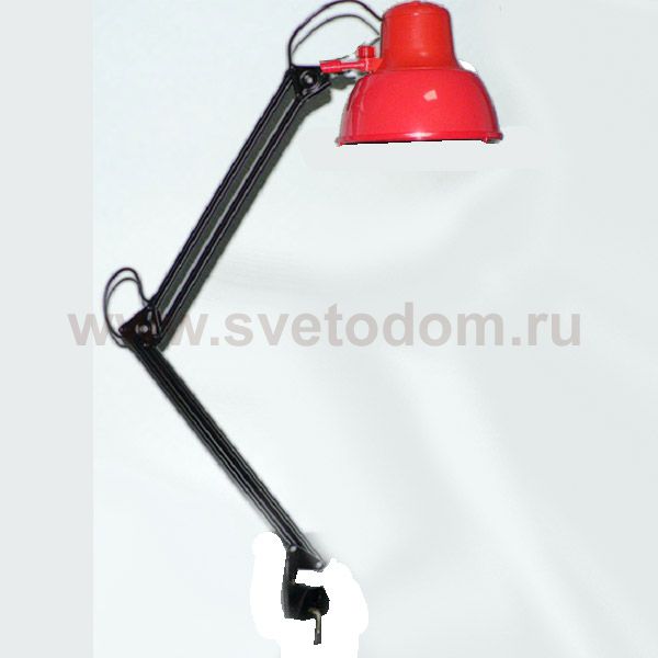 Настольная лампа со трубциной Трансвит Бета-К 60W Е27 красный