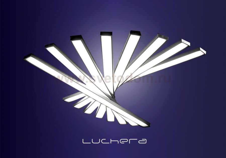 Люстра черная светодиодная TTLCI8-51-01/B/3000К Лючера