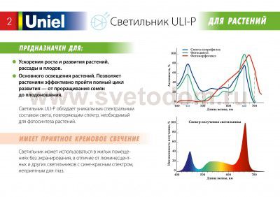 Светильник для растений UNIEL ULI-P10-10W/SPFR