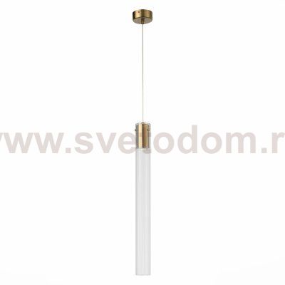 utsenka-SL1229.313.01 Подвес ST-Luce Латунь/Прозрачный GU10 1*5W TERNI