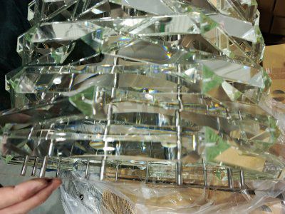 utsenka-SL6137.103.08 Светильник подвесной ST-Luce никель/прозрачный E14 8*40W STROZZI