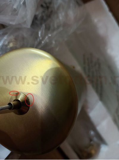 utsenka-SL6224.303.01 Светильник подвесной ST-Luce Латунь/Прозрачный LED 1*8W 4000K BAMBOO