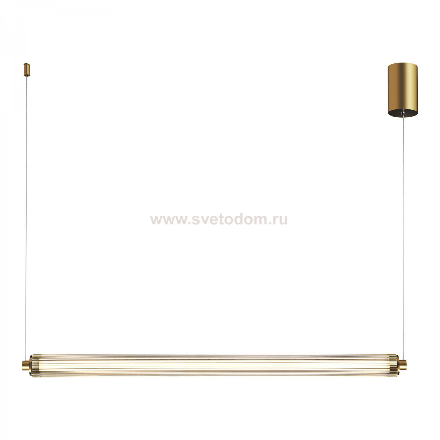 utsenka-SL6224.313.01 Светильник подвесной ST-Luce Латунь/Прозрачный LED 1*30W 4000K BAMBOO