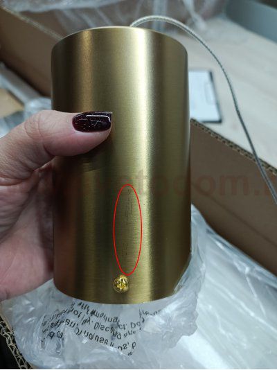 utsenka-SL6224.313.01 Светильник подвесной ST-Luce Латунь/Прозрачный LED 1*30W 4000K BAMBOO