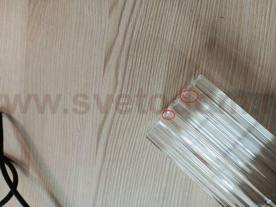 utsenka-SL6224.401.01 Светильник настенный ST-Luce Черный/Прозрачный LED 1*8W 4000K BAMBOO